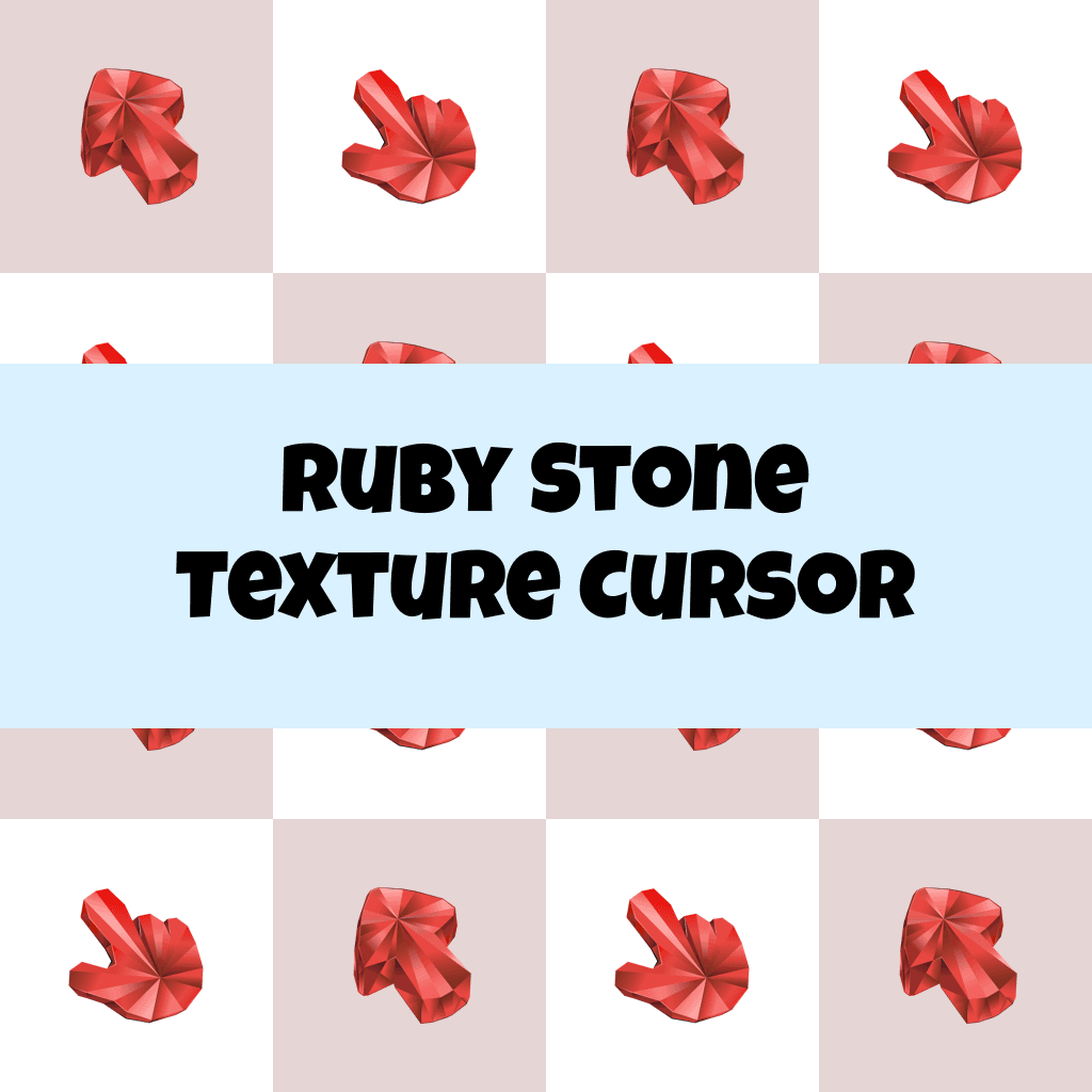 Preview Ruby Stone Texture cursor custom cursor pack
